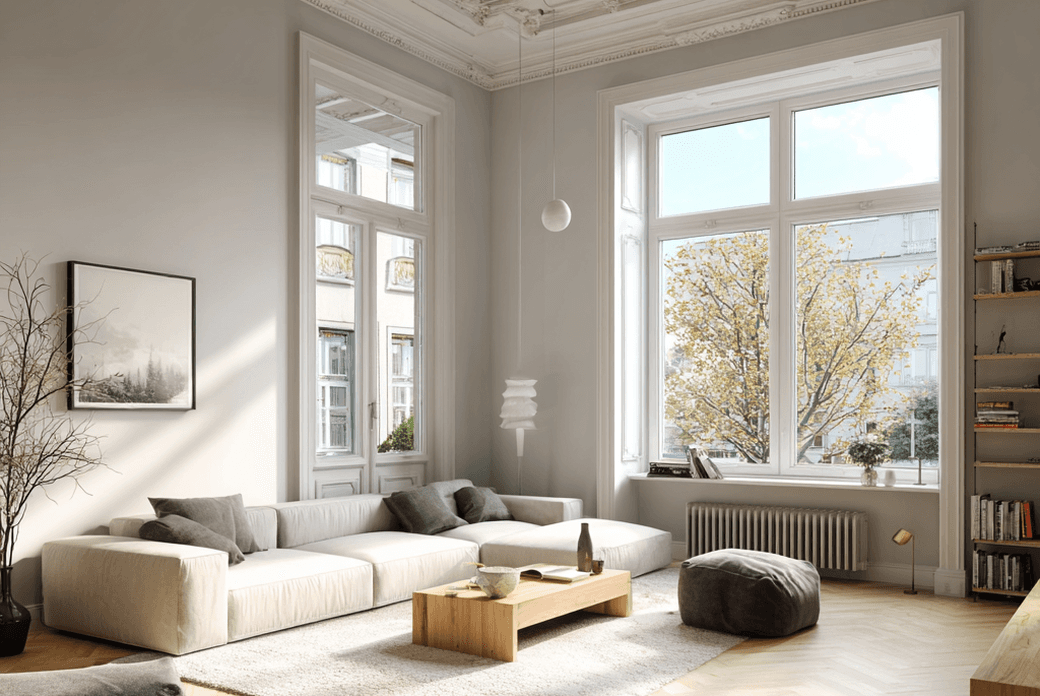 Berlin residential property, living room