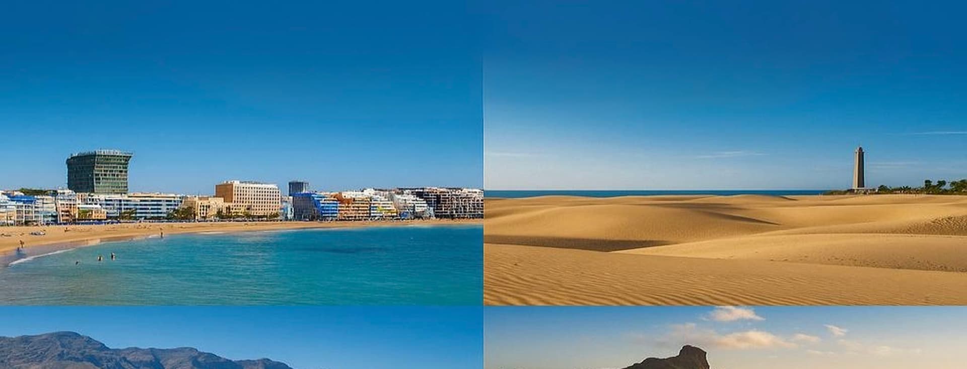 Images of Gran Canaria beaches, where you can live and invest.