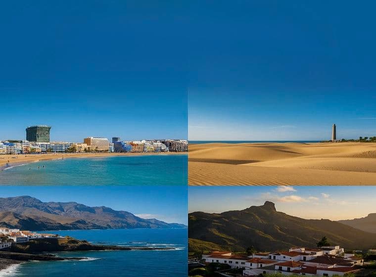 Images of Gran Canaria beaches, where you can live and invest.
