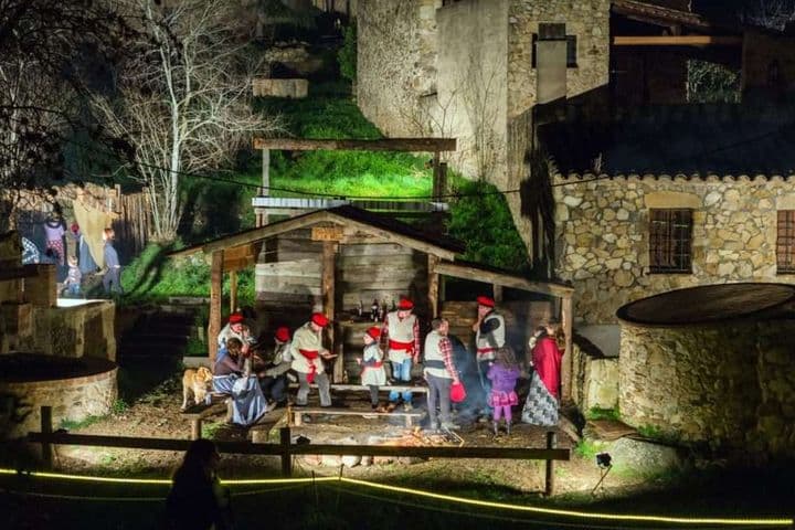 Vista del Pesebre viviente de Castell d'Aro