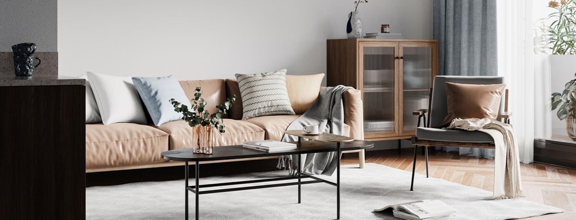 Intérieur Living Room Wall Mockup
