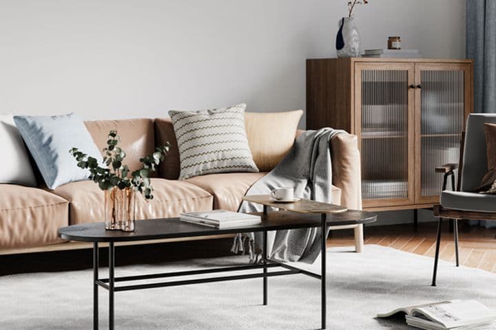 Interior Living Room Wall Mockup