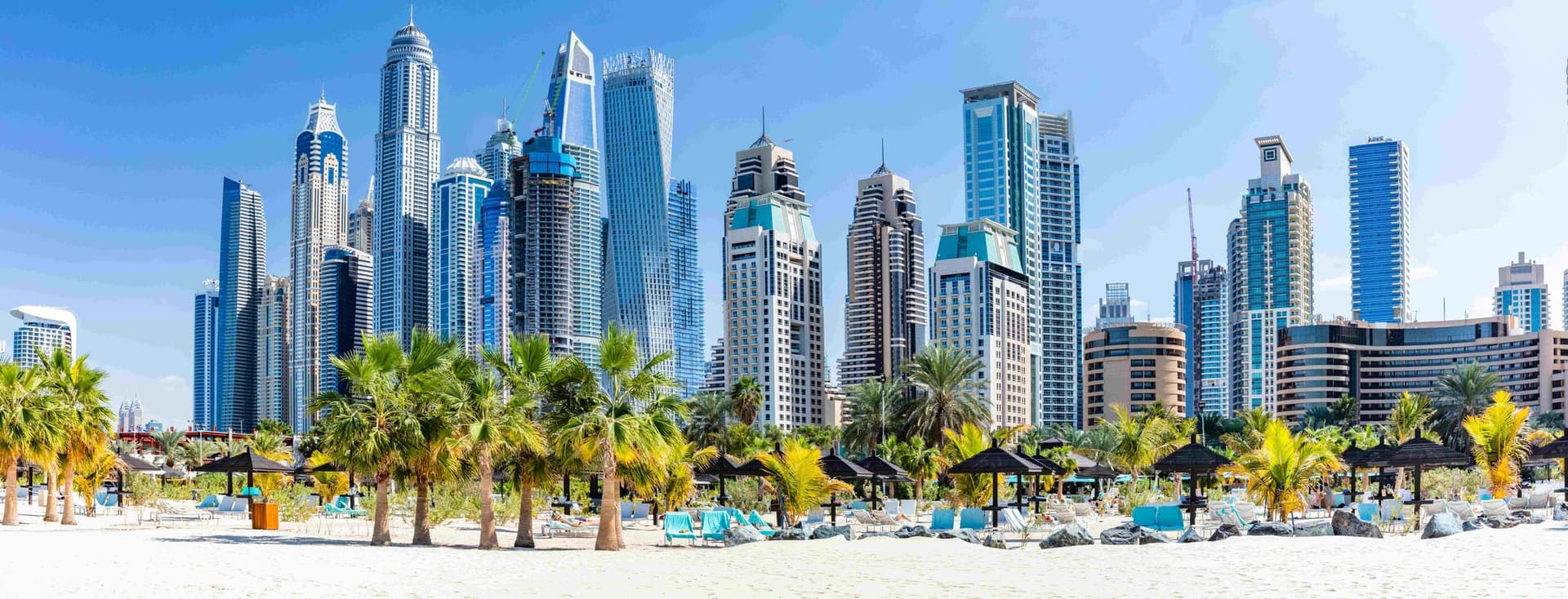 The breathtaking Dubai Marina skyline - one of the best places to find a house for rent in Dubai