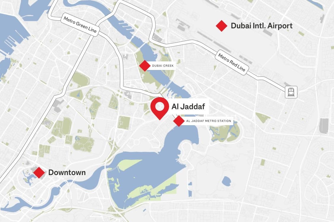 Al Jaddaf Map