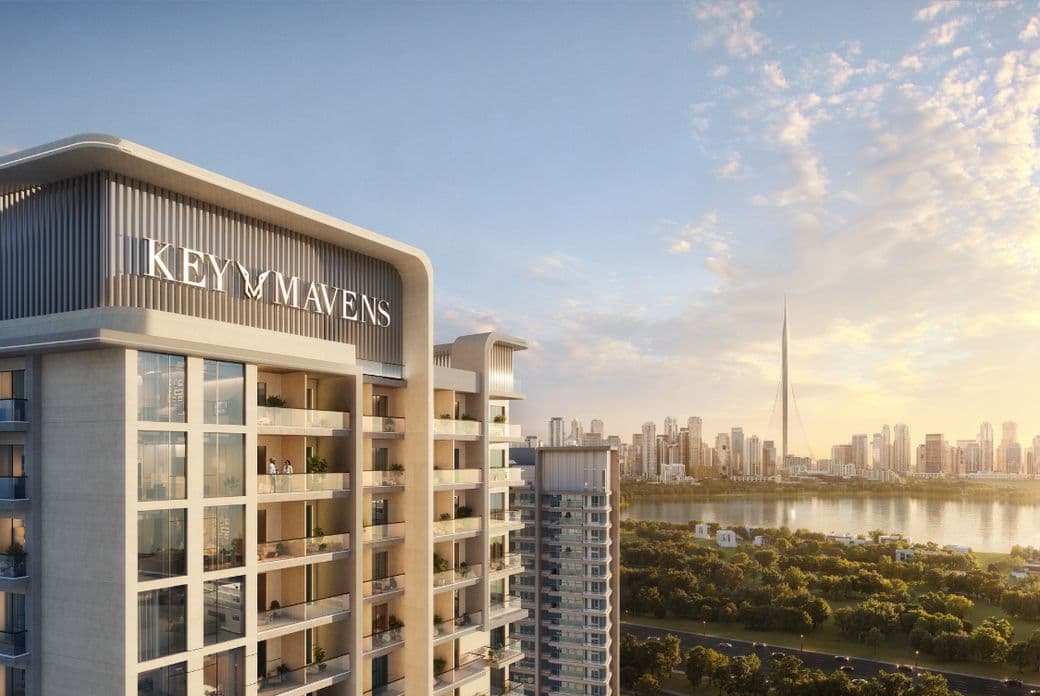 Beautiful render of Montage by KeyMavens, showing its prominent position overlooking the Dubai Creek