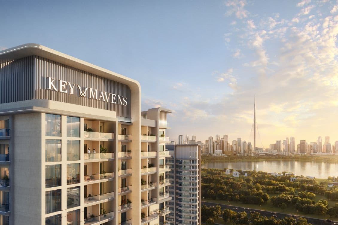 Beautiful render of Montage by KeyMavens, showing its prominent position overlooking the Dubai Creek