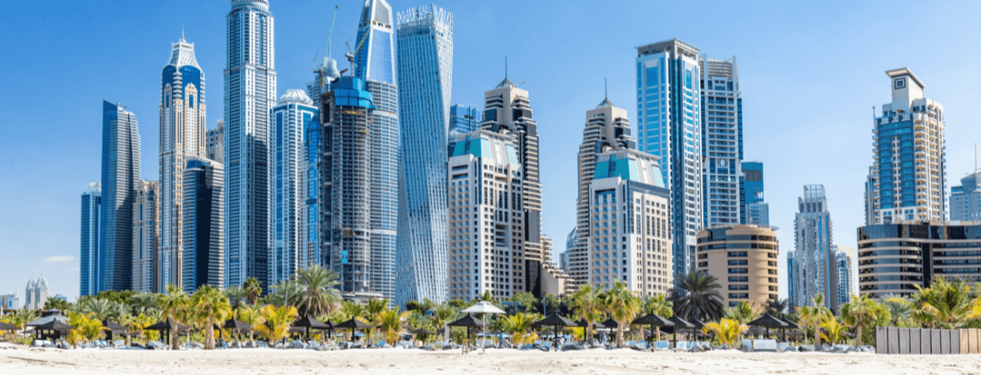 Beach rentals in Dubai Marina, overlooking JBR Beach