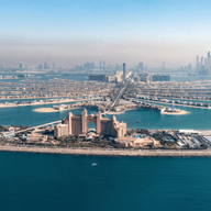 Palm Jumeirah aerial view