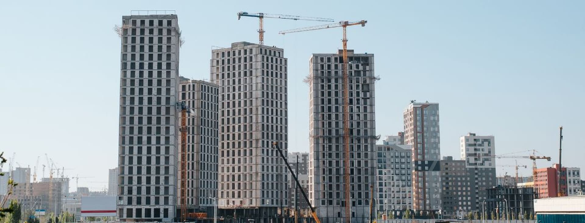 Off-plan properties under construction in Dubai, highlighting the role of escrow accounts in ensuring secure real estate transactions.