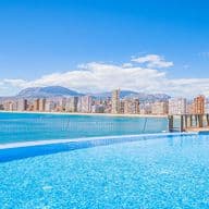 View of the bay of Levante Beach in Benidorm from Rincón de Loix.