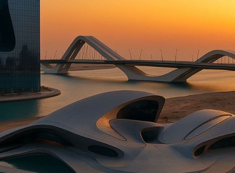 A photorealistic compilation of Zaha Hadid Buildings in the UAE