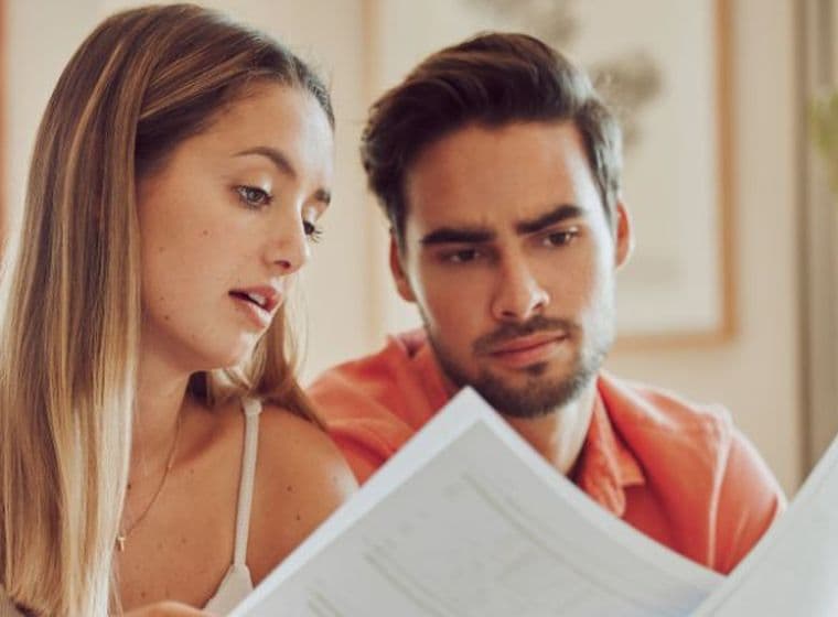 A couple reviews the process to renew their Ejari online in Dubai