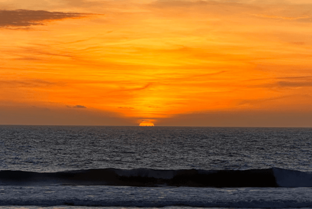 Sunset in Tarifa. Warm colours.