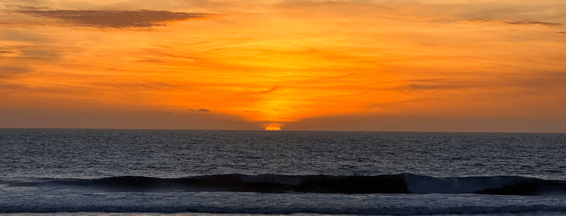 Sunset in Tarifa. Warm colours.