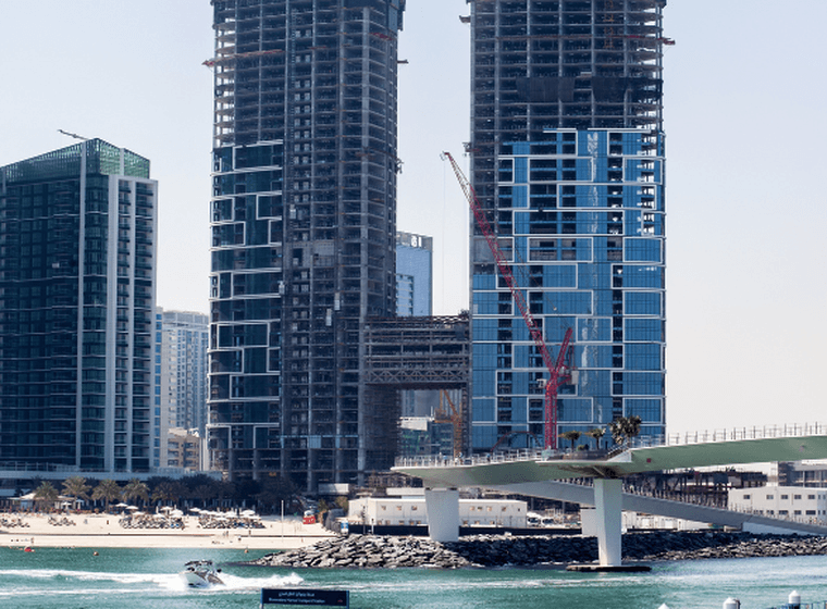 Construction of The Address JBR by leading developer, Emaar Properties
