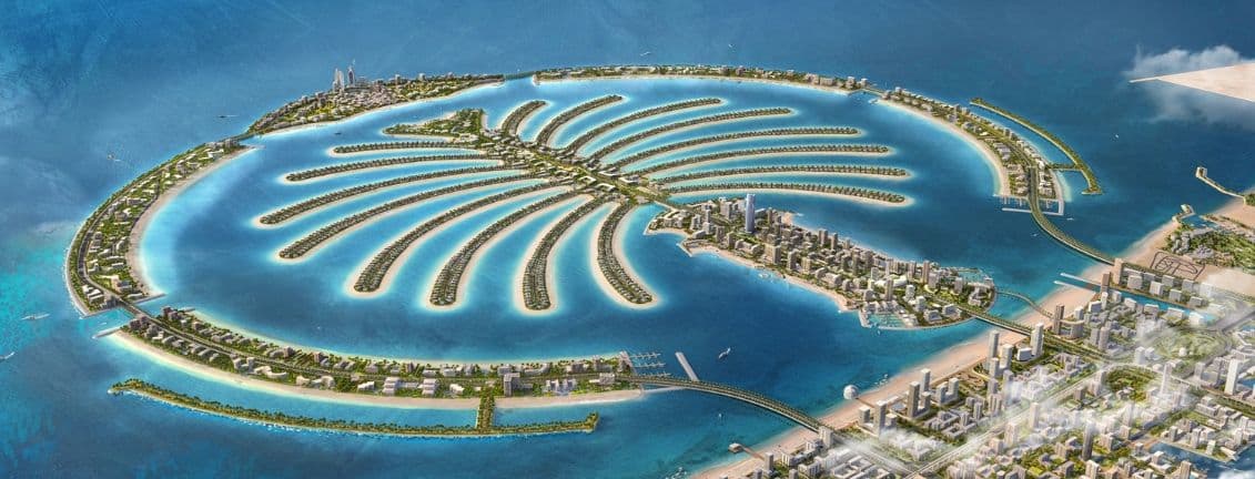 Palm Jebel Ali from above