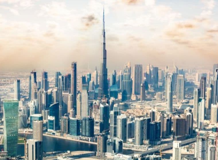 Downtown Dubai skyline - an iconic community for wealthy Indian investors and tourists