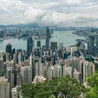Aerial view of Hong Kong, one of the world's most expensive cities