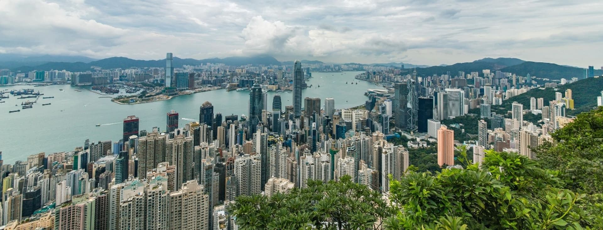 Aerial view of Hong Kong, one of the world's most expensive cities
