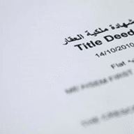 Eigentumsurkunde für eine Wohnung in Dubai