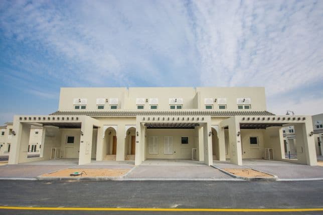 Row of townhouses in Al Furjan