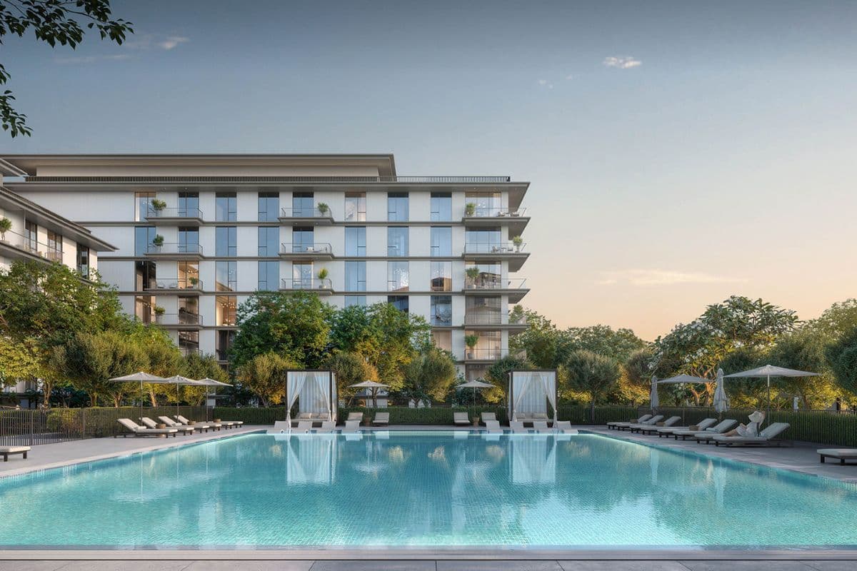 Ocean Cove Pool und Luxusapartments, eine exklusive Off-Plan-Immobilie von Emaar Dubai.