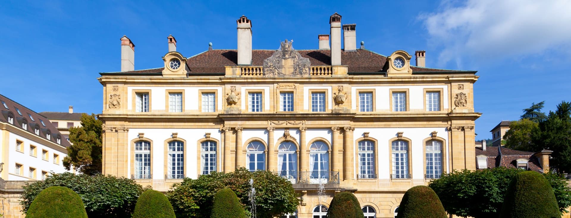 Hotel du Peyrou in Neuchatel from outside