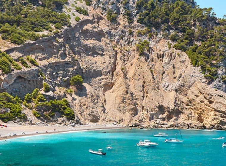 Badia amb vaixells i penya-segats