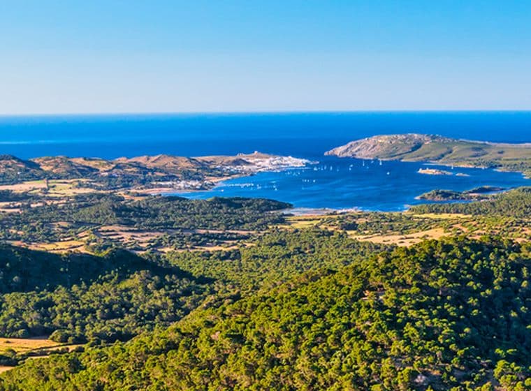 Blick auf den Monte Toro aus der Vogelperspektive