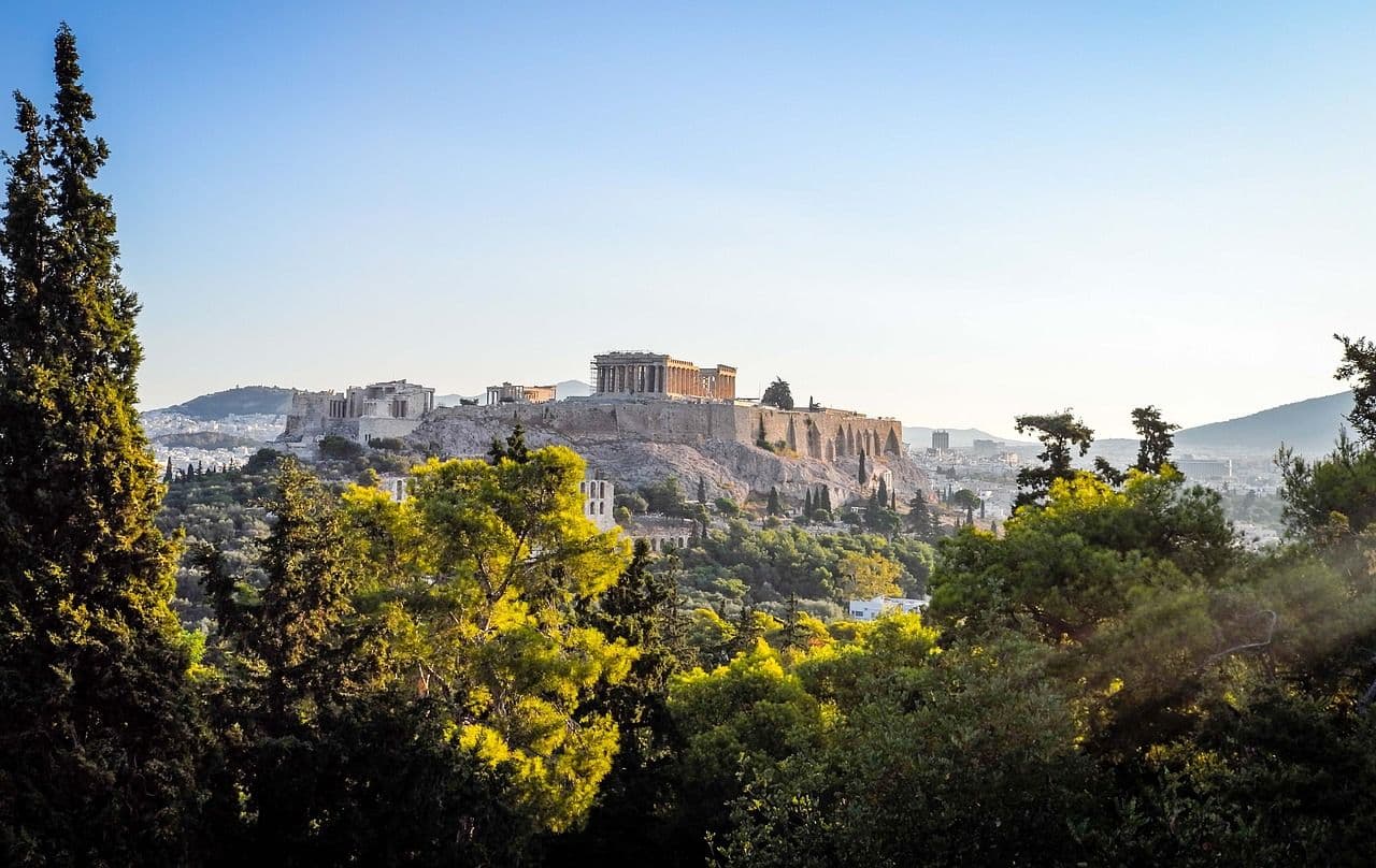 Acropolis of Athens during daylight
