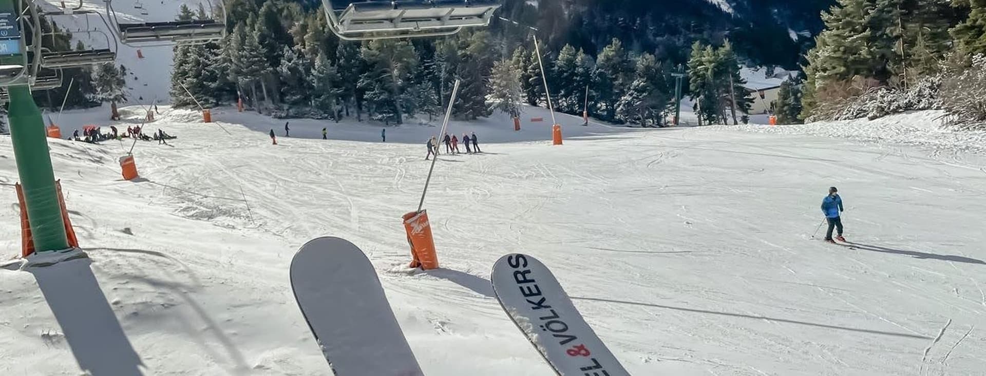Vista de la pista de esquí de La Molina
