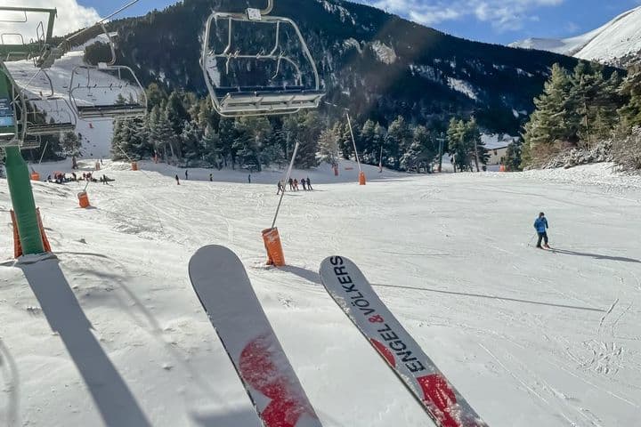 Vista de la pista de esquí de La Molina