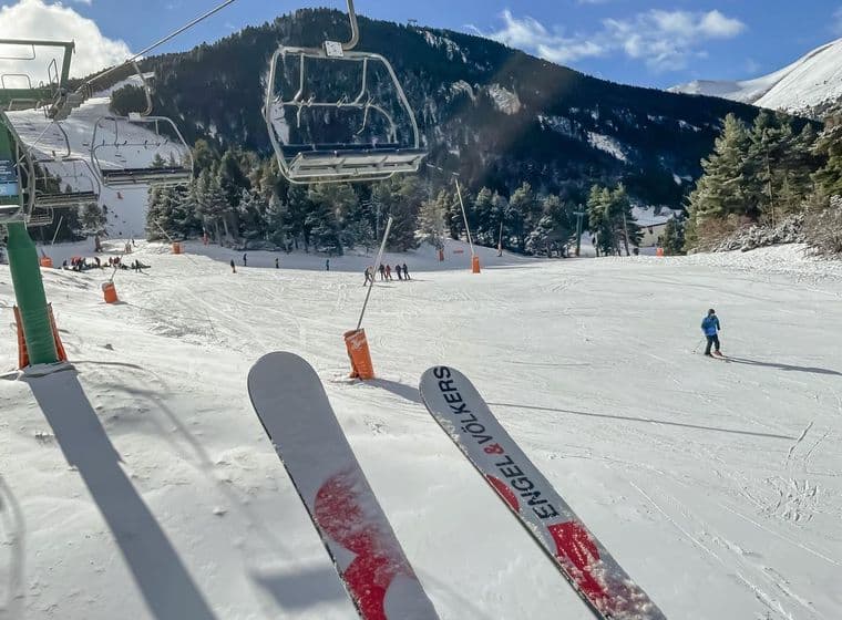 Vista de la pista de esquí de La Molina