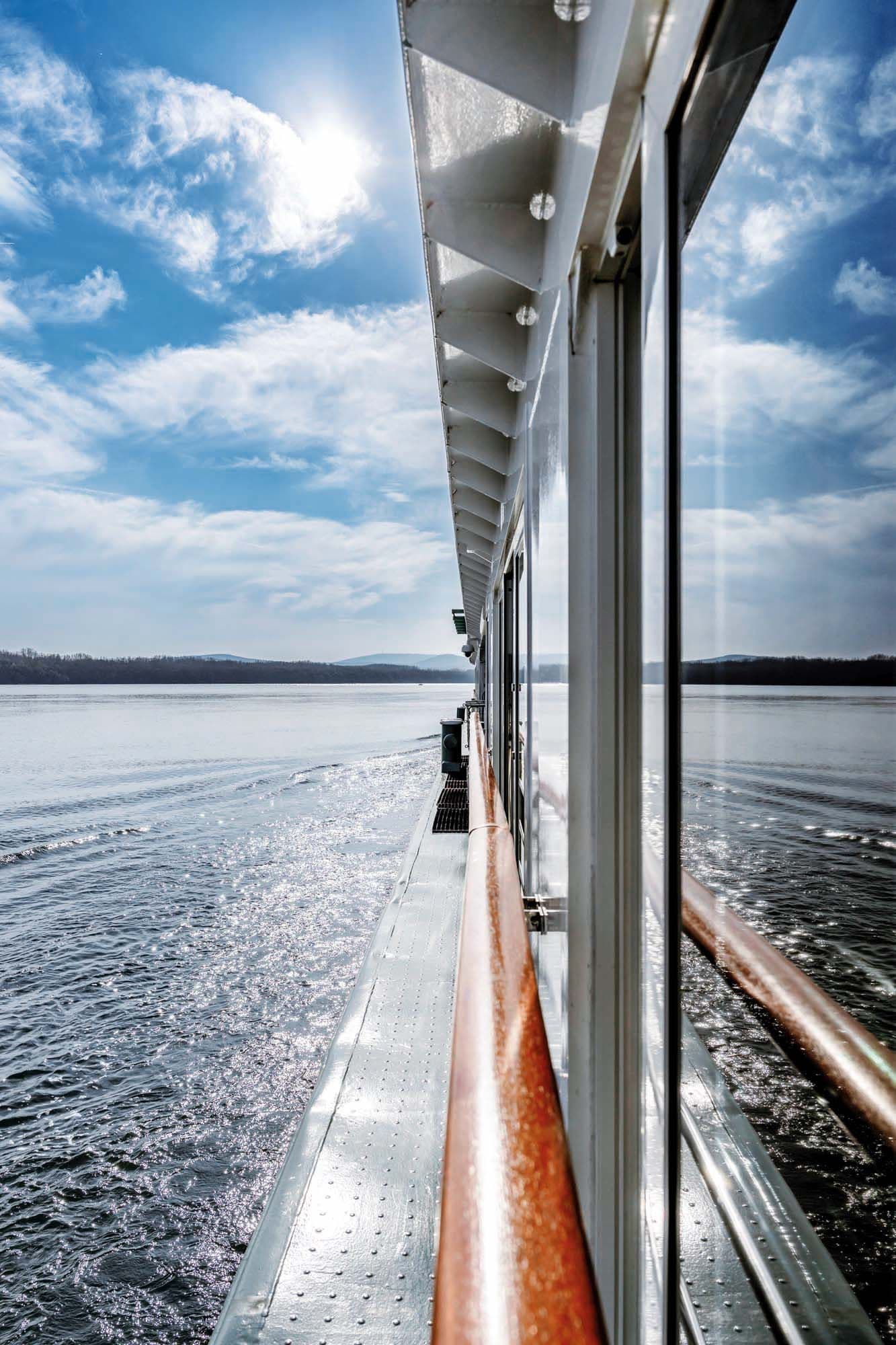 Unlike on an ocean cruise, you feel much closer to the water on a river cruise.