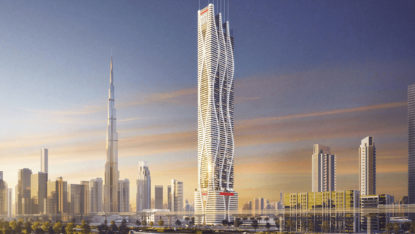 Off-plan render of Bayz101 in Business Bay, an exciting new development by Danube Properties in Dubai.