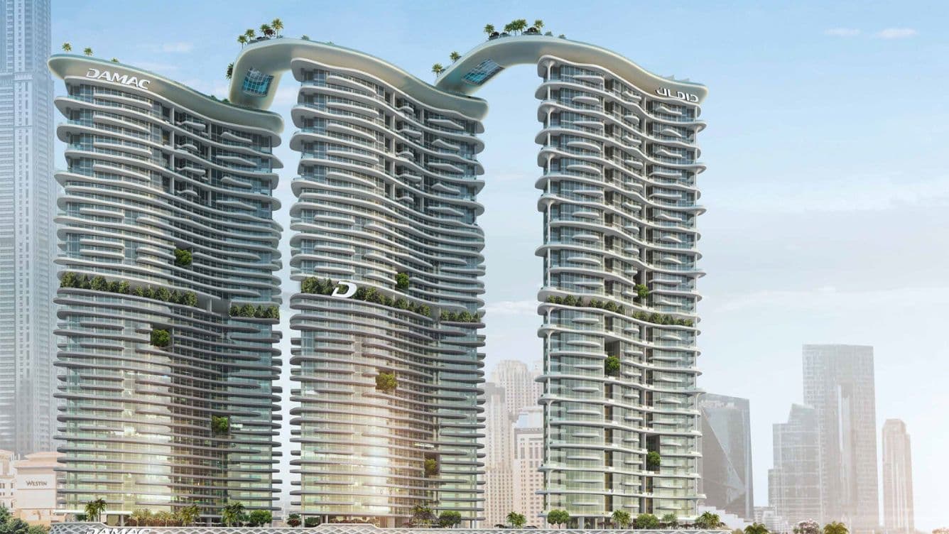Off-plan render of the Damac Cavalli project, a luxury development by Damac in Dubai