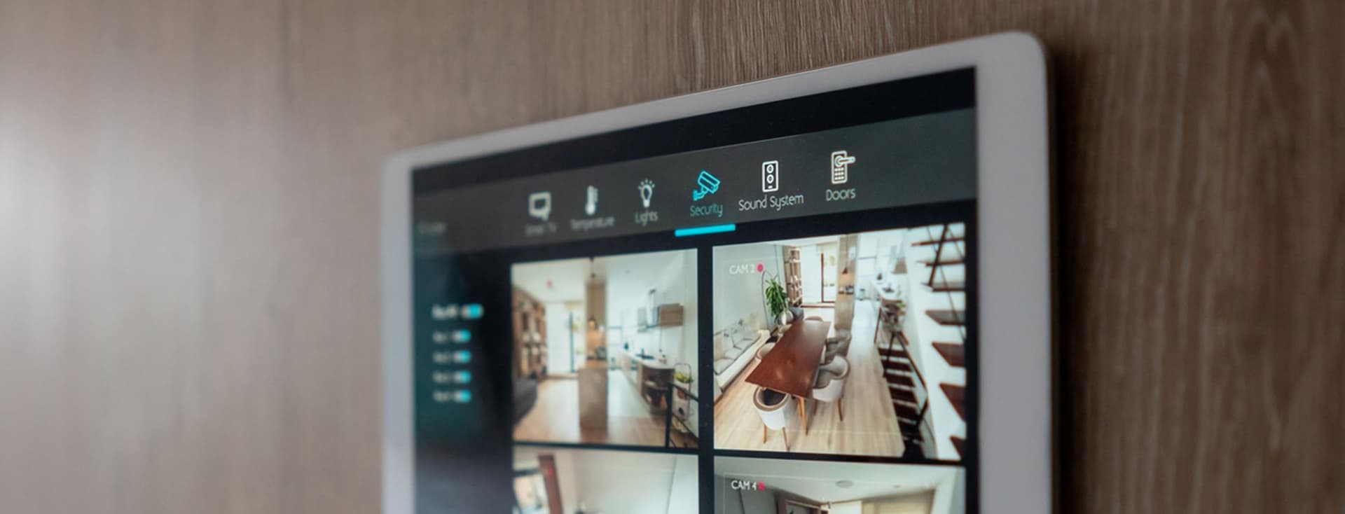 Système de sécurité domestique avec caméras pour surveiller les différentes pièces