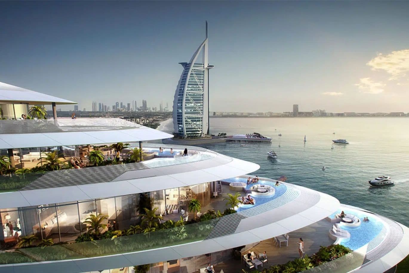 Luxuriöses Penthouse in Marsa Al Arab mit privatem Pool und atemberaubendem Blick auf das ikonische Burj Al Arab, eines der exklusivsten Anwesen Dubais