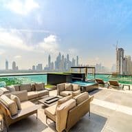 Penthouse terrace overlooking Dubai Marina