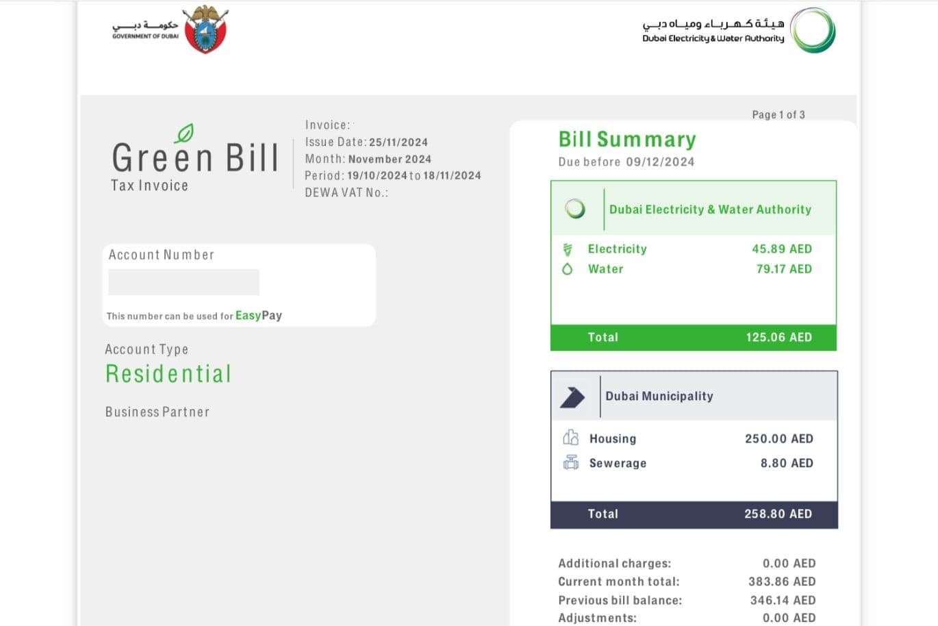 Seite 1 des DEWA-Gesetzes