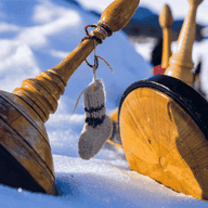 ice stocks in the snow