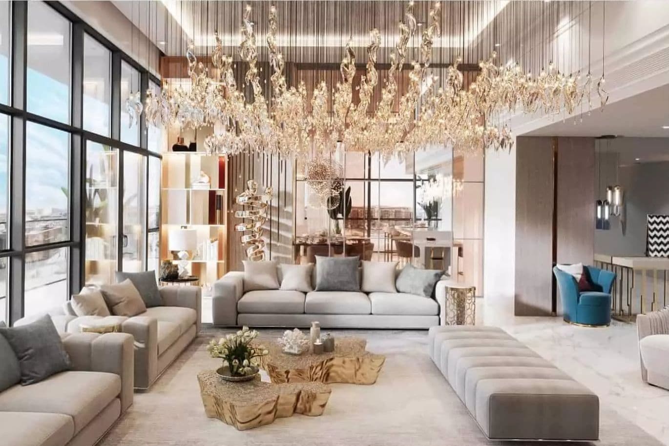 unglaublicher Wohnraum von einem der besten Innenarchitekturunternehmen in Dubai
