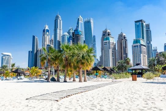 Luxury apartments near JBR Beach and Dubai Marina, offering a vibrant beachfront lifestyle in one of Dubai's premier areas