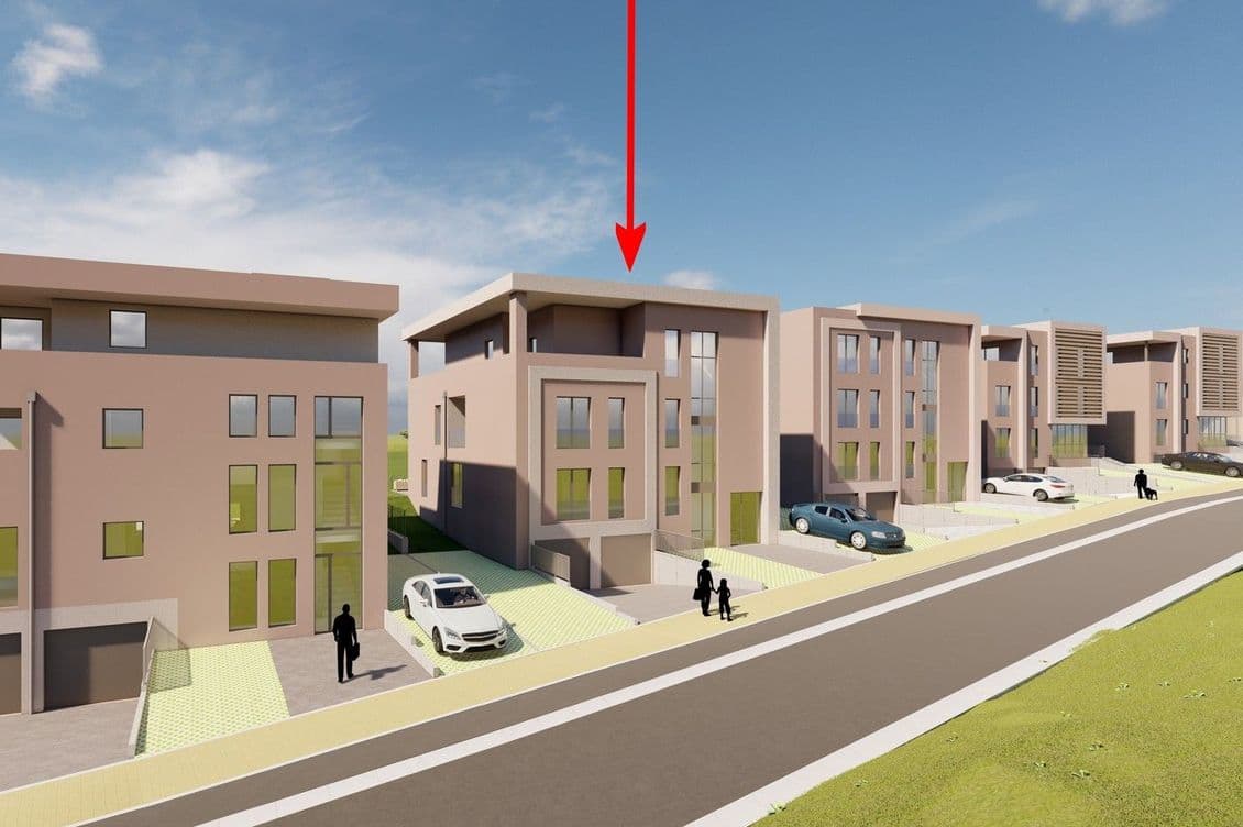 New development with 5 residential buildings of 4 units each.