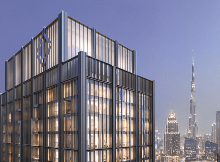 DIFC Heights Tower by DIFC top of the tower