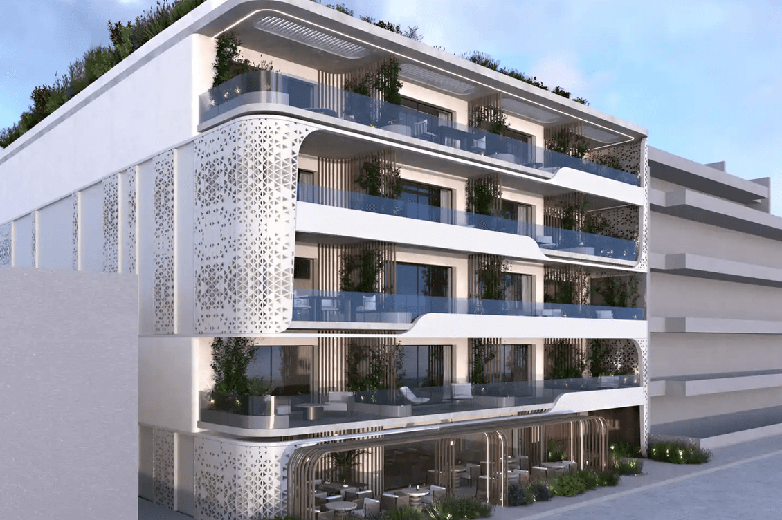 3D rendering of a serviced apartment in Athens Greece