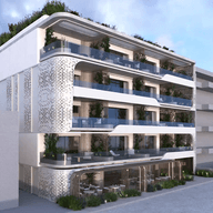 3D rendering of a serviced apartment in Athens Greece