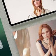 Mock-ups of the GG Magazine Cover Story with actress Julianne Moore.