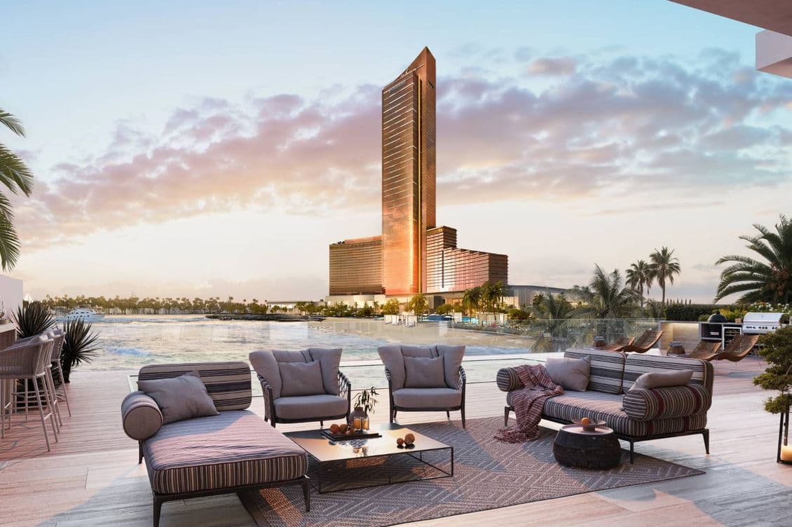 View of Wynn Resort from Danah Bay Oceanbreak mansions