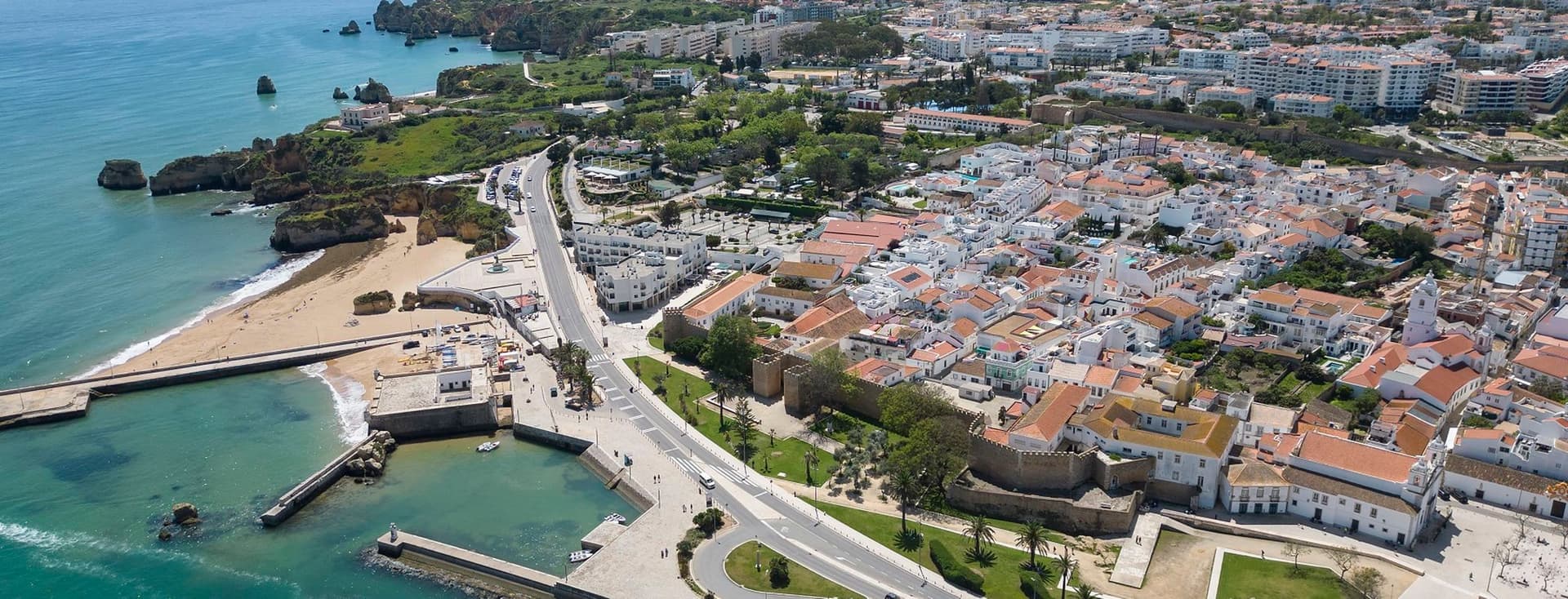 Vista aerea da cidade de Lagos